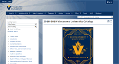 Desktop Screenshot of catalog.vinu.edu