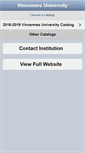 Mobile Screenshot of catalog.vinu.edu